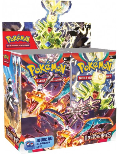 Pokémon Flammes Obsidiennes EV03 : Display de booster (RUPTURE DE STOCK FOURNISSEUR) s'inspire de l'anatomie humaine