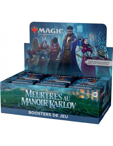 Magic The Gathering : Meurtres au manoir Karlov Boite de boosters de jeu en Francais (EN STOCK) brillant des détails fins