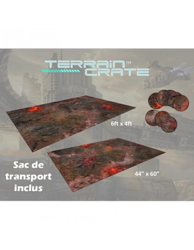 Préco - Terrain Crate - 44x60 Hellscape Battle Mat Comparez et commandez 