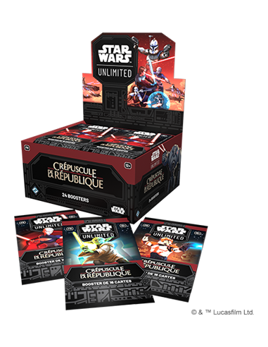 Star Wars Unlimited: Crépuscule de la République Boosters x24 en Francais (EN STOCK)(LIVRAISON GRATUITE) du meilleur 