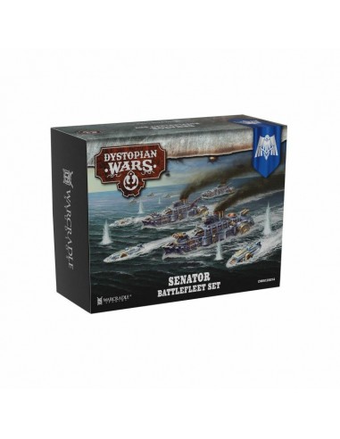 Dystopian Wars: Senator Battle- fleet Set (en Anglais)(Précommandes jusqu’au 28/11/2024 Sortie en décembre 2024) 2023