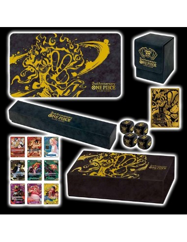 One Piece card game anglais premium bandai 2nd anniversary set Véritable concentré