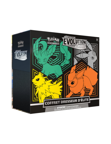 Coffret ETB Évolution Céleste FR - Phyllali Noctali Voltali Pyroli sélection de produits