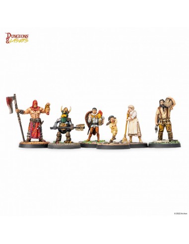 Dungeons & Lasers - Figurines - Pack de personnages non joueurs Paris Déstockage Promo