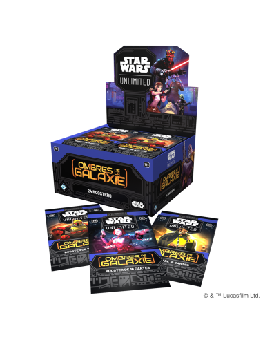 Star Wars Unlimited - OMBRES DE LA GALAXIE - Display VF (Boite de 24 boosters) en stock