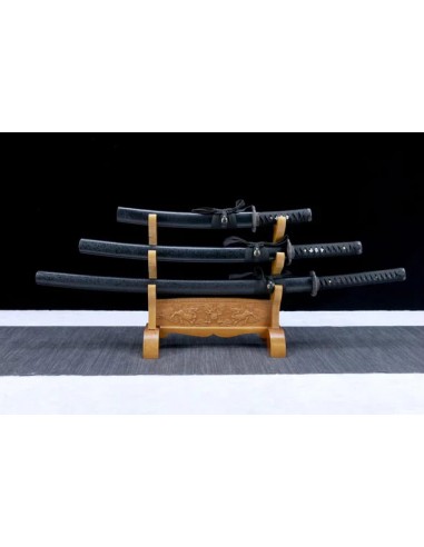 Pack Katana & Tanto & Wakizashi - Kuro - Acciaio al carbonio 1075 solde